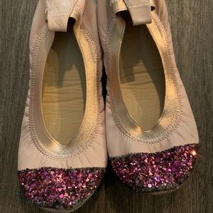 yosi samra girls sparkly toe flats.